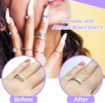 100 Pcs Ring Sizer Adjuster for Loose Rings with Ring Size Measuring Tool, Plug-in Invisible Ring Guards Silicone Tightener EVA Foam Ring Size Adjuster Set with Polishing Cloth - Image 7