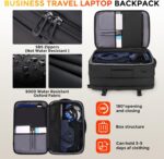 Travel Backpack 41L, Expandable Water Resistant College Computer Laptop Backpack for Men, Carry-On Flight Approved Backpack with USB Port, Black 17 Inch Business Work Laptop Bag - Image 5
