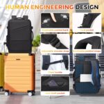 Travel Backpack 41L, Expandable Water Resistant College Computer Laptop Backpack for Men, Carry-On Flight Approved Backpack with USB Port, Black 17 Inch Business Work Laptop Bag - Image 6