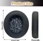 Arctis 3/5 / 7/9 Replacement Earpads for SteelSeries Arctis 3 / Arctis 5 / Arctis 7 Arctis 9/Arctis1/Arctis pro Lossless Wireless Headphone,Ear Pads Cushions with Noise Isolation Memory Foam-Black - Image 3