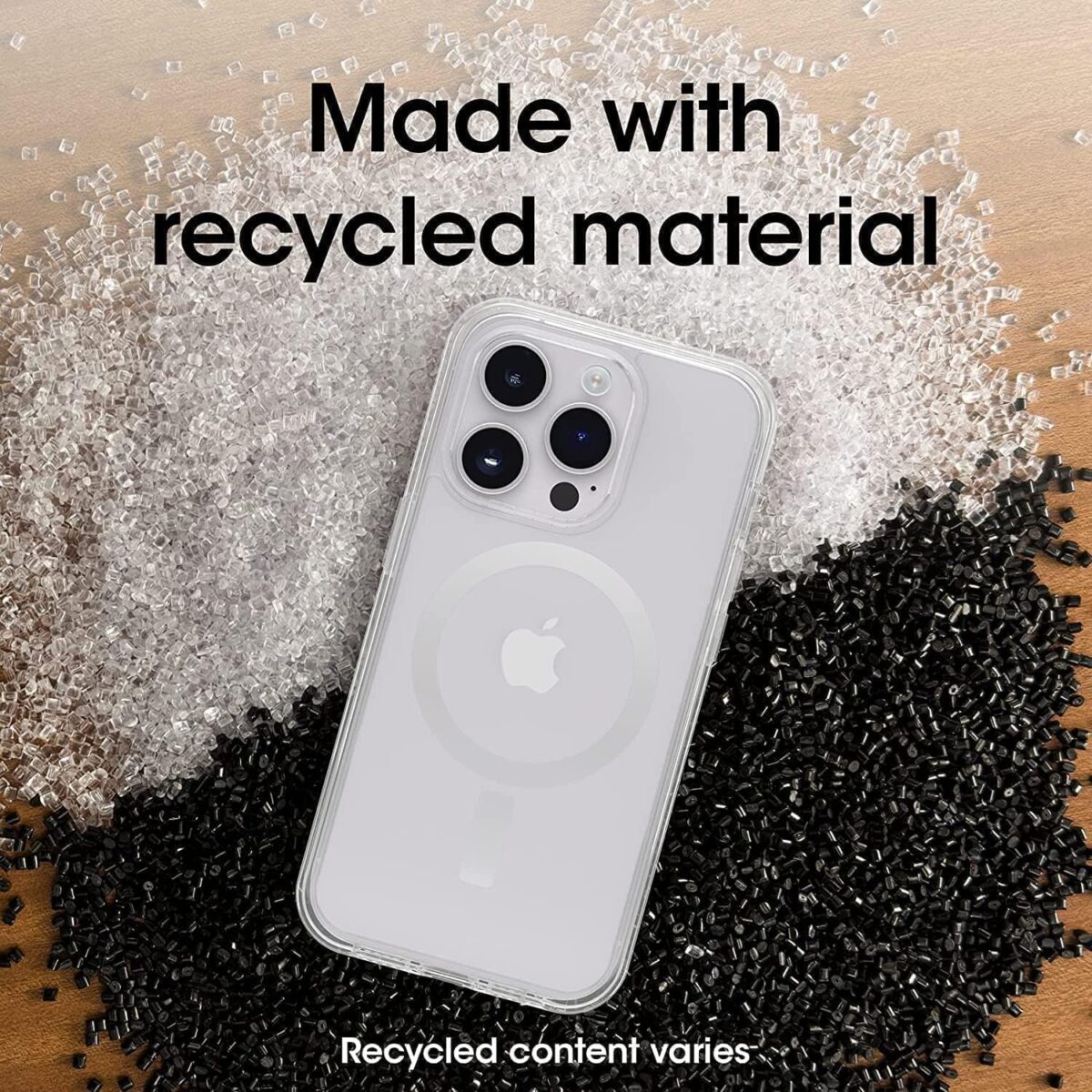 OtterBox iPhone 14 Pro (Only) - Symmetry Clear Series+ Case - Translucent Black - Ultra-Sleek - Snaps to MagSafe - Raised Edges Protect Camera & Screen - Non-Retail Packaging - Image 5