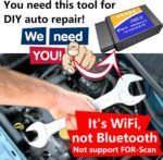 WiFi OBD2 ELM327 Adapter Scanner Code Reader ELM 327 Diagnostic Scan Tool OBD 2 Connector for Android iPhone to Clear Car Engine Fault Code Lamp for 12V Fuel and Diesel Vehicles - Image 7
