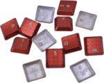 BestParts 13 Keys Texture Tactility Backlit Keycaps Replacement for Logitech G813/G815/G913/G915 TKL RGB Mechanical Gaming Keyboard (4 Colors QWERASDF + Number Keys) (Red) - Image 4