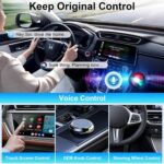 Mini Android Auto and Wireless CarPlay Adapter Convert Factory Wired to Wireless Dongle, USB CarPlay Wireless Stick AA Adapter for iOS 12+/Android No Delay - Image 4