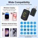 Mini Android Auto and Wireless CarPlay Adapter Convert Factory Wired to Wireless Dongle, USB CarPlay Wireless Stick AA Adapter for iOS 12+/Android No Delay - Image 7