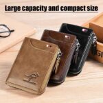 Reshline Men’s RFID Blocking Wallet (BROWN) - Image 3