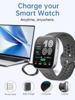 Charging Cable for Amazfit Bip 6 Smart Watch,WUNIAK Magnetic Charging Base&USB Flexible Cable Set for Amazfit Bip 6 Smartwatch,1 Set - Image 6