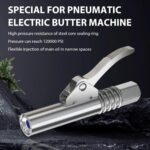 1 PC Car Grease Gun Coupler, High-Pressure Double Handle Grease Nozzle Locking Pliers Grease Nozzle, Manual Pneumatic Gear Self-Locking Universal, Compatible with 1/8" NPT Connector (Silver) - Image 7