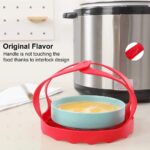 Pressure Cooker Sling Steamer Silicone Bakeware Lifter Instant Pot Accessories for 6 Qt/8 Qt Anti-scalding Egg Steamer Rack - Image 3