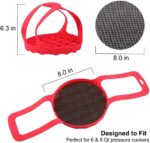 Pressure Cooker Sling Steamer Silicone Bakeware Lifter Instant Pot Accessories for 6 Qt/8 Qt Anti-scalding Egg Steamer Rack - Image 4