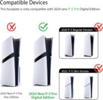 DOBEWINGDELOU Faceplate for PS5 Pro Digital Edition with Cooling Vent and Dust Filter, Face Plate Console Accessories Cover ABS Dustproof Replacement Side Shell Case Black - Image 3