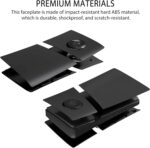 DOBEWINGDELOU Faceplate for PS5 Pro Digital Edition with Cooling Vent and Dust Filter, Face Plate Console Accessories Cover ABS Dustproof Replacement Side Shell Case Black - Image 7
