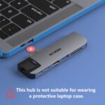 MOKiN USB C Multiport Adapter Hub Mac Dongle for MacBook Pro/Air with 4K HDMI Port, Gigabit ethernet, 2 USB, TF/SD Card Reader, USB-C 100W PD and Thunderbolt 3 - Image 7
