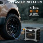 Tire Inflator Portable Air Compressor DC 12V Air Compressor Portable with Digital Pressure Gauge Air Pump for Car Tires - Car Accessories Bike, Ball, Motor - Image 3