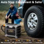 Tire Inflator Portable Air Compressor DC 12V Air Compressor Portable with Digital Pressure Gauge Air Pump for Car Tires - Car Accessories Bike, Ball, Motor - Image 4