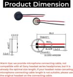 Noise canceling Headset Microphone Replacement for Sony WH-1000XM4, XM3, WHCH710, WH-CH720N, WH-XB910N, WH-CH520 Headphones Mic Repair - 2-Packs - Image 4
