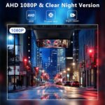 Backup Camera, 1080 FHD Back Up Camera for Cars,360° Rotatable Reverse Camera 170° Wide View Angle Rear View Mirror Camera with Night Vision, IP69 Waterproof, 2 Back Covers - Image 5