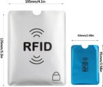 16 RFID Blocking Sleeves Set (12 Colorful Credit Card Protector RFID Blocking Sleeve & 4 RFID Passport Holder). Effectively Protect Your Credit, Debit, and ID Cards From Electronic Theft. - Image 4