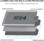 16 RFID Blocking Sleeves Set (12 Colorful Credit Card Protector RFID Blocking Sleeve & 4 RFID Passport Holder). Effectively Protect Your Credit, Debit, and ID Cards From Electronic Theft. - Image 6