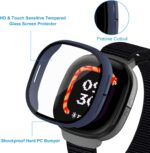 8 Pack Case for Fitbit Google Ace LTE with Tempered Glass Screen Protector, Shockproof Hard PC Bumper, Scratch Resistant Full Protective Cover Compatible with Fitbit Ace LTE Smartwatch - Image 3