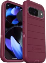 OtterBox Google Pixel 9 & Pixel 9 Pro (Only) - Defender Series Case - Case Only - Rugged & Durable - with Port Protection - Microbial Defense Protection - Non-Retail Packaging (Foxberry Pink) - Image 5