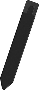 BoxWave Stylus Pouch Compatible with Google Nest Hub Max Smart Display - Stylus PortaPouch, Pen Stylii Holder Carrier Portable Self-Adhesive - Jet Black - Image 3