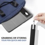 BoxWave Stylus Pouch Compatible with Google Nest Hub Max Smart Display - Stylus PortaPouch, Pen Stylii Holder Carrier Portable Self-Adhesive - Jet Black - Image 4