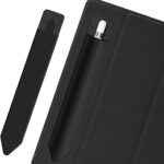 BoxWave Stylus Pouch Compatible with Google Nest Hub Max Smart Display - Stylus PortaPouch, Pen Stylii Holder Carrier Portable Self-Adhesive - Jet Black - Image 5