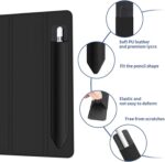 BoxWave Stylus Pouch Compatible with Google Nest Hub Max Smart Display - Stylus PortaPouch, Pen Stylii Holder Carrier Portable Self-Adhesive - Jet Black - Image 6