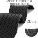 20mm Magnetic Braided Nylon Band Compatible With Garmin Vivoactive 6/Vivoactive 5/3/3 Music Watch Bands, Quick Release Stretchy Strap Replacement for Venu Sq 2/Forerunner 55/165/245/645 - Image 7