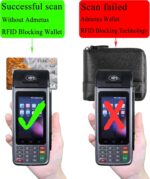 Admetus Men's Genuine Leather Short Zip-around Bifold Wallet - Image 7