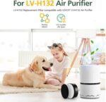 LV-H132 Replacement Filter Compatible with LEVOIT LV-H132 Air Purifier, Pre Filters, H13 True HEPA Filter, Activated Carbon Filter, Part # LV-H132-RF, 2 Pack - Image 4