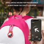 Airtag Keychain Holder Aluminum-Compatible with Apple AirTag Tracker,with Keychain Airtag Holder for Case，Suitable for Luggage, Keys, Backpacks, Pets, etc.(red) - Image 9