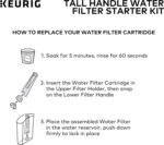 Keurig Tall Handle Water Filter Starter Kit, Comes with Handle and 2 Replacement Water Filters, Compatible with Select Keurig Coffee Makers - Image 7