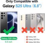 Compatible with Magsafe 2 in 1 Detachable Galaxy S25 Ultra Wallet Case with Card Holder,Women Men Magnetic PU Leather RFID Blocking Flip Kickstand Credit Slots for Galaxy S25 Ultra,Blue - Image 7