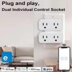 Ewelink 16a WiFi Smart Plug, App Remote Control Timer Outlet Power Socket with 2.4Ghz Transmitter, 2-in-1 Compact Design, Compatible with Alexa,Google Home, SmartThings - Image 5