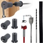 Starlink Cable Routing Kit,Cable Installation Kit,4* Grommets, 1" Spade Drill Bit,1" Strengthen Drill bit, 13" Cable Protective Sleeve,5/16" Drill Bit, 30 Wall Clamps Cable Installation Kit - Image 3