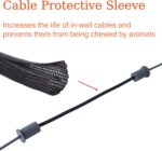 Starlink Cable Routing Kit,Cable Installation Kit,4* Grommets, 1" Spade Drill Bit,1" Strengthen Drill bit, 13" Cable Protective Sleeve,5/16" Drill Bit, 30 Wall Clamps Cable Installation Kit - Image 6