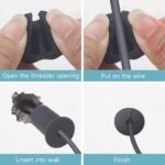 Starlink Cable Routing Kit,Cable Installation Kit,4* Grommets, 1" Spade Drill Bit,1" Strengthen Drill bit, 13" Cable Protective Sleeve,5/16" Drill Bit, 30 Wall Clamps Cable Installation Kit - Image 7