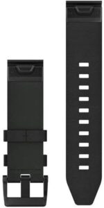 Garmin QuickFit 22 Watch Band - Black Leather - Image 3