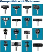 AceTaken Upgraded Webcam Wall Mount Holder Stand for Logitech C920 C922 C930 StreamCam C925e C615,MX Brio,Brio 4K, Brio 500 Webcams - Image 3
