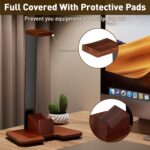Controller Stand Wood Headphone Stand for Desk Gaming Desk Accessories Controller Holder for PC Earphone Accessories Headset Holder - Image 5