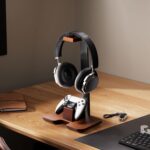 Controller Stand Wood Headphone Stand for Desk Gaming Desk Accessories Controller Holder for PC Earphone Accessories Headset Holder - Image 7