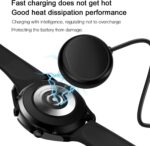 Watch Charging Adapter Compatible for Samsung Galaxy Watch 6/7/Ultra, 6 Classic, 5/5 Pro/4/4 Classic/3/Active 2/Active 1, Magnetic Wall Fast Charger & Cable, Magnetic Wireless Charging Cable 3.3FT - Image 7