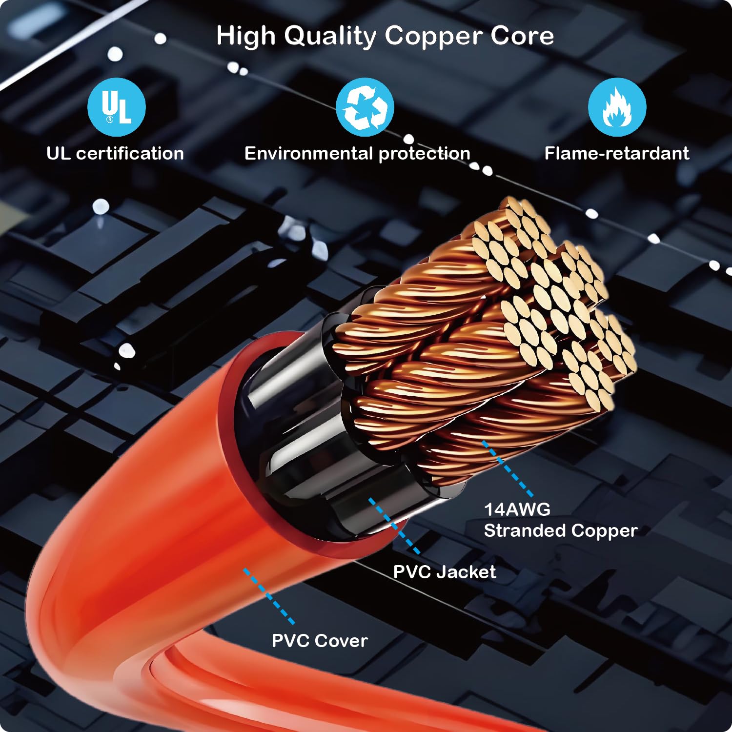 [UL Listed] 8.2ft (2.5m) 12V Car Battery Charging Cable Compatible with Jackery/DJI/BLUETTI/Anker/ECOFLOW Portable Power Station. - Image 5