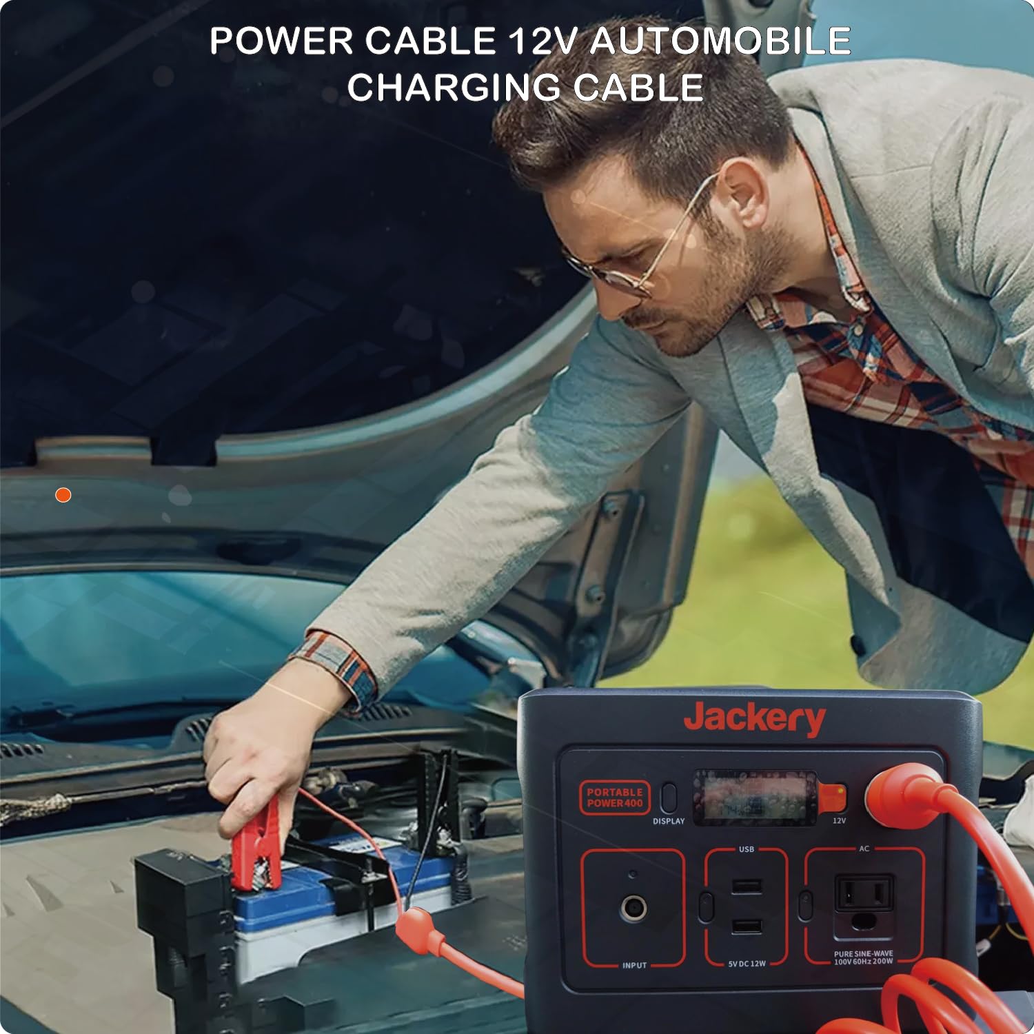 [UL Listed] 8.2ft (2.5m) 12V Car Battery Charging Cable Compatible with Jackery/DJI/BLUETTI/Anker/ECOFLOW Portable Power Station. - Image 6