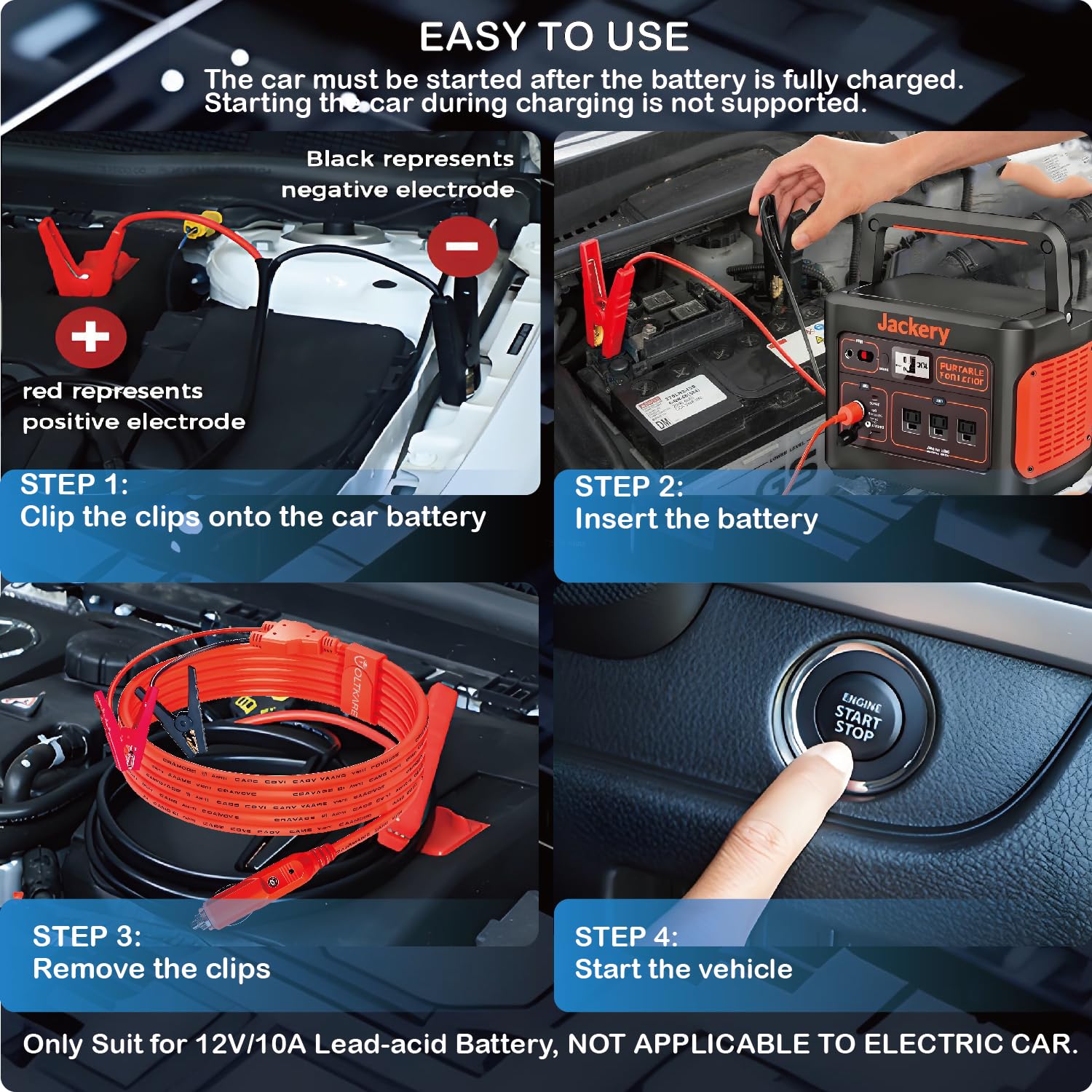 [UL Listed] 8.2ft (2.5m) 12V Car Battery Charging Cable Compatible with Jackery/DJI/BLUETTI/Anker/ECOFLOW Portable Power Station. - Image 7