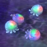 PlayVital Cute Universal Illuminated LED Thumbstick Grips for ps5, for ps4, Joystick Caps for Xbox Series X/S, for Xbox One, Switch Pro Controllers, Joystick Protection - Jellyfish Purple & Blue - Image 8