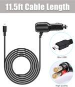 Dash Cam Cable - USB3.0 Mini Plug, 11.5Ft Car Dashcam Power Adapter, Dash Cam Power Cord, Dash Cam Charger Power Lead for GPS Navigation, Sat Nav, DVR, Digital Camera - Image 5
