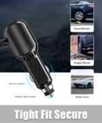Dash Cam Cable - USB3.0 Mini Plug, 11.5Ft Car Dashcam Power Adapter, Dash Cam Power Cord, Dash Cam Charger Power Lead for GPS Navigation, Sat Nav, DVR, Digital Camera - Image 6